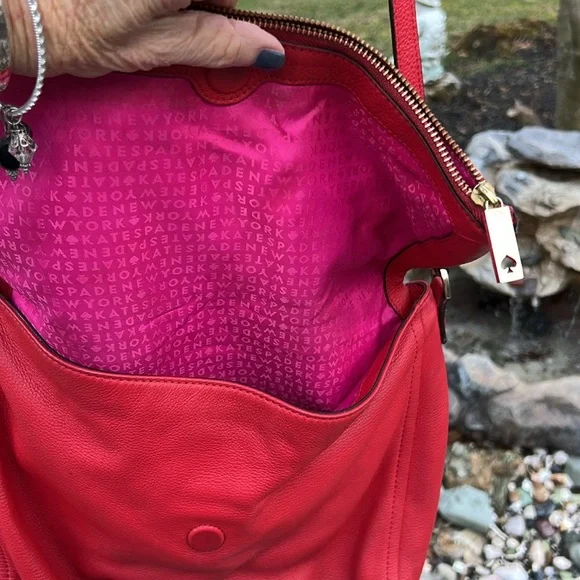 Red leather Kate Spade - Picture 3 of 12